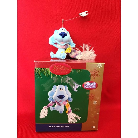 Carlton Cards Heirloom Blue's Greatest Gift Christmas Ornament 2004 - Picture 1 of 11